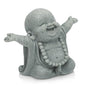 Buddha Statue, Bring Luck Laughing Buddha Sandstone Decor for Home, Office, Car, Meditation Spaces Portable Buddhist Sculpture Suitable for Tea Pets, Yoga Studios