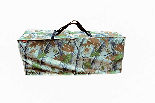 Outdoor Rectangular Cushion/Cover Storage Bag, Protective Zippered Storage Bags with Handles, 60"X20"X28" Leaf - color: Leaf, size: 60"X20"X28"