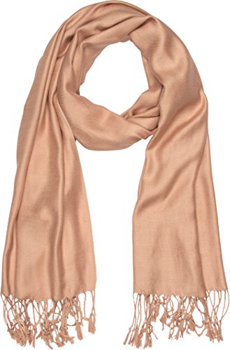 Sakkas 78" X 28" Rayon from Bamboo Soft Solid Pashmina Feel Shawl/Wrap/Stole - color: Camel
