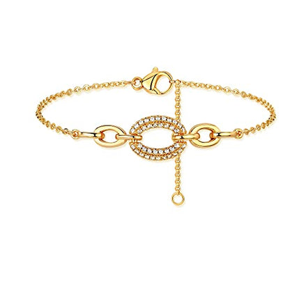 LOYATA Gold Bracelet Gold 14K Gold Filled Dainty Chain Simple Jewelry Gift for Women
