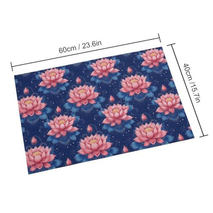 Yoga Meditation Lotus Carpet Rug Bath Rugs Bathroom Mats Soft Room Decor Floor Living Room 60 * 40cm