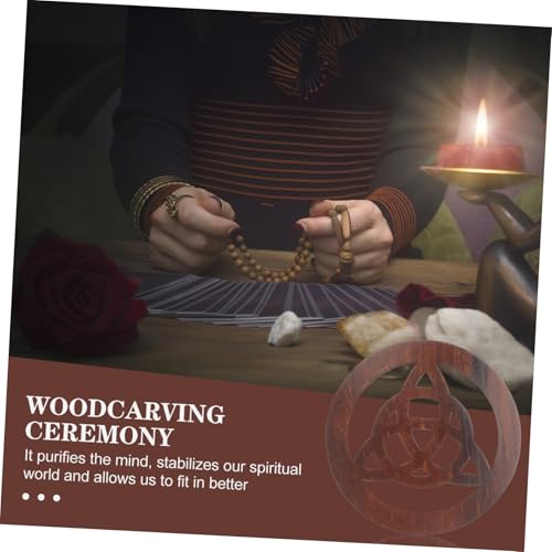 PRETYZOOM Practical Altar Tile Hand-Carved Star Decoration for Home Decor Rituals and Ceremonies Unique Spiritual Ornament for Family Sacrifices and Altar Use