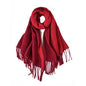 maamgic Womens Scarf Large Pashmina Shawls and Wraps Light Blanket Scarf for Evening Dress Warm Daily Travel Office - color: Light Red and Scarlet