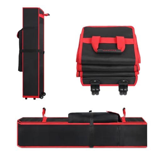 Wheeled Canopy Tent Replacement Bag 10x10x48, Heavy Duty 800D Oxford Carry Bag with Wheels & Handle, Waterproof Storage Case for Pop Up Canopy Frame - size: 10x10x48Inch