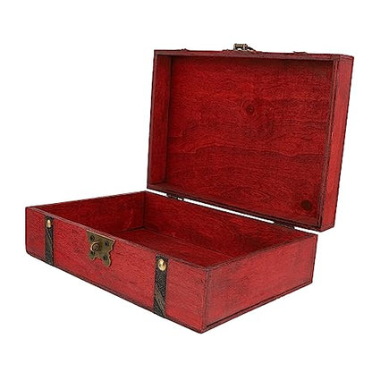 ABOOFAN 1Pc Retro Wooden Sundries Storage Box Bamboo Square Organizer for Desktop Jewelry Cosmetics and Stationery Home Office Use