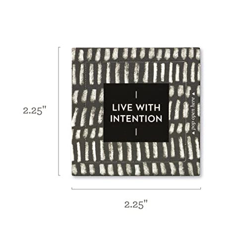Compendium ThoughtFulls Pop-Open Cards — Live with Intention — 30 Pop-Open Cards, Each with a Different Inspiring Message Inside - color: Live with Intention, size: 2.25x2.25 inches
