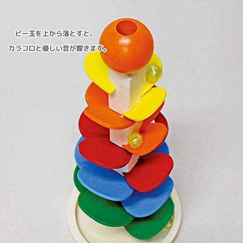 Maruwa Boeki 4007900-00 Wood Toy Sound Tree, Sound Tree, Size: Approx. φ6.2 inches (15.8 cm), H 14.8 inches (37.5 cm),