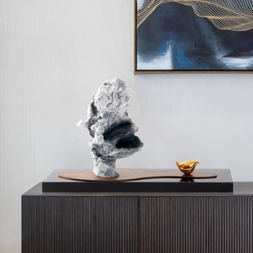 Home Decoration Desk Ornament Zen Resin Rockery Chinese-Style Tabletop Decorations Home Study Entrance Decorations Office Decorations Statuette for Your Desk - Bookshelf - Dinning Tabl