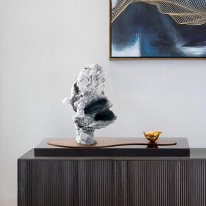 Home Decoration Desk Ornament Zen Resin Rockery Chinese-Style Tabletop Decorations Home Study Entrance Decorations Office Decorations Statuette for Your Desk - Bookshelf - Dinning Tabl