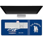 Baseball Mouse Pad 31.5 x 11.8 Inch, XL Large Gaming Desk Pad, Baseball Keyboard Pad with Anti-Slip Rubber Base for Los Angeles Home Office - color: Baseball