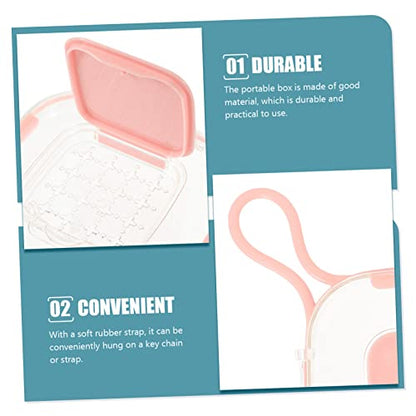 Baluue 3pcs Portable Case Compact Storage Holder for Small Items Lightweight Organizer for Travel Hiking Camping and Office Use Transparent Design for Easy Access