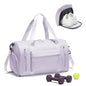 Gym Bag for Women,Travel Duffel Bag with Shoes Compartment Personal Item Carry On Overnight Bag for Mens Weekender Bag Training Handbag Sports Gym Tote Bag Yoga Bag Purple - color: J3-Purple