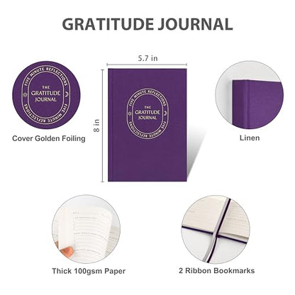 And Per Se Gratitude Journal – 5 Minute Daily Practice for Women with Prompts & Quotes – Undated Mindfulness & Happiness Notebook (Purple) - color: j.Purple