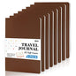 feela 8 Pack Soft Cover Journal Bulk, Notebooks College Ruled for Work, Lined Travel Journal for Women Men, Note Taking Notebook School Supplies Business Writing, 8.2” x 5.5”, A5, Brown - color: 8 Brown