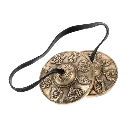 Tibetan Cymbals Bell, Relaxing Spiritual Sound 6.5cm, Meditation Ritual Instrument, Yoga Cymbals Bell, Traditional Spiritual Chime, For Adults, Family, Friends, Holiday