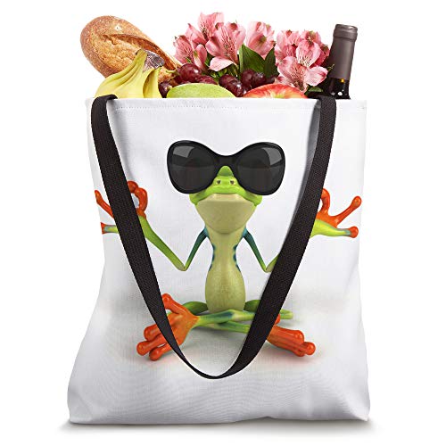 Zen Frog Meditating-Meditation Gift Ideas-Mindfulness Gifts Tote Bag