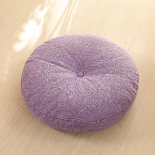 ACICS Floor Pillow,Large Cushions Sitting for Adults,Floor Pillow for Meditation or Yoga Indoor/Outdoor Round Cotton Chair Cushions with Zipper for Home Sofa Bed Car Decor Floor Pillow Cushion
