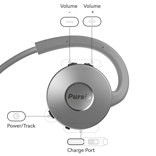 40Hz Gamma Sound Therapy Machine Gamma Audio Meditation Headset, Behind-Ear Design, USB-C Charging