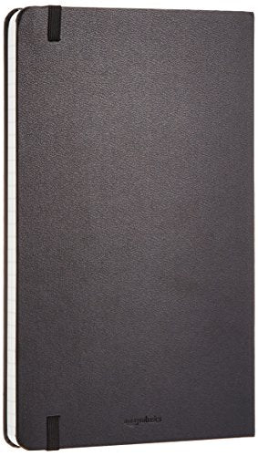 Amazon Basics Classic Grid Notebook for Writing and Note Taking, Hardcover, Graph Ruled, 240 Pages, 5" x 8.25", Black - size: 1 Pack, style: Grid