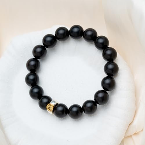 wooden bead bracelets for women Stretch Adjustable Black Beaded Bracelet for Men Women Friends Sister