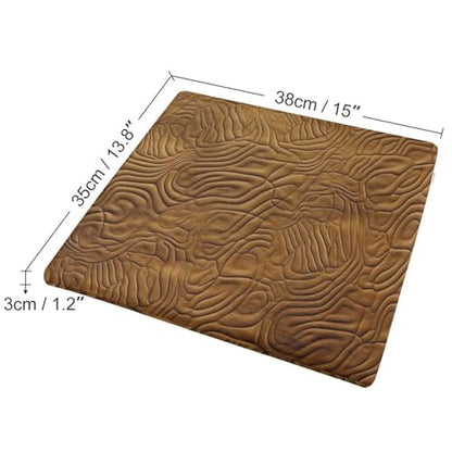 Golden Pattern Degrees of Comfort Meditation Floor Pillow, Square Large Pillows Seating for Adults, Tufted Corduroy Cushions for Outdoor Yoga Tatami Fireplace Living Room 15x15 Inch