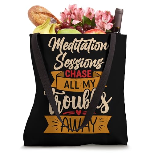 Meditation Sessions Chasing Away Troubles Tote Bag