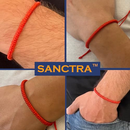 Red String Bracelet, Protection, Luck and Love, Handmade in the Holy Land, Hindu, Buddhist and East Asian Faith Symbol, Evil Eye Strand for Men and Women, Spiritual and Adjustable Bracelet, with CoA - style: Red String Bracelet - Vajra Knots