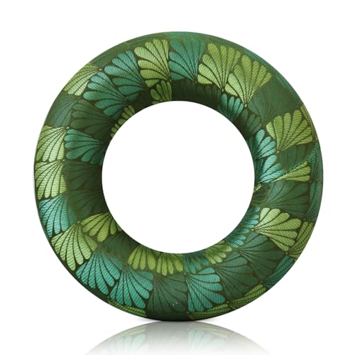 Singing Bowl Cushion for Tibetan Singing Bowls, Handmade Silk Brocade Round Cushion Pillow for Sound Healing and Crystal Sound Bowls Accessories(6.7 Inch,ForestGreen) - color: ForestGreen, size: 6.7 Inch