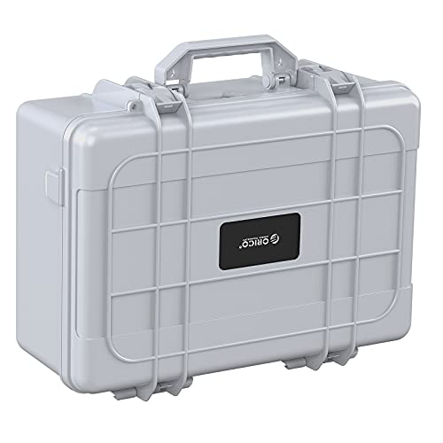 ORICO Hard Drive Case 3.5inch 20-Bay HDD/SSD Multi-Protection Storage Suitcase with Foam Hard Case Shockproof Anti-Static MoistureProof Carrying Box-PSC L20