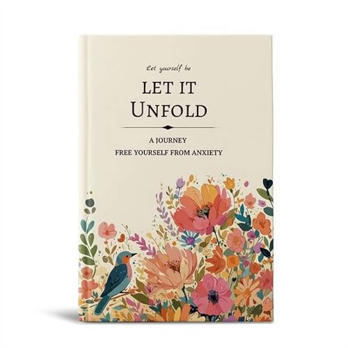 Let It Unfold Journal, 15-Week Guided Mental Health & Mindfulness Journal for Emotional Healing, ACT Therapy Workbook, Gratitude & Wellness Hardcover Notebook (1pcs)