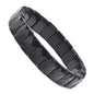 Justinstones Gem Semi Precious Gemstone 12mm Faceted Rectangle Beads Stretch Bracelet 7 Inch - color: Black Tourmaline