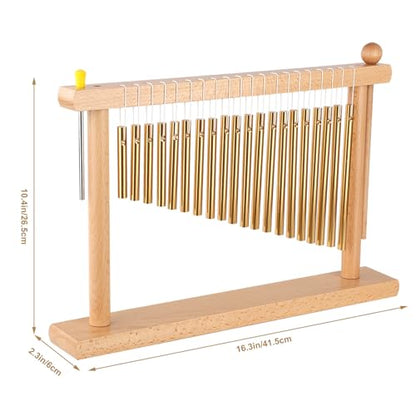 LIEKE 20 Tone Tabletop Wind Chime Hand Chime Sound Healing Instrument for Zen Yoga Meditation Mindfulness