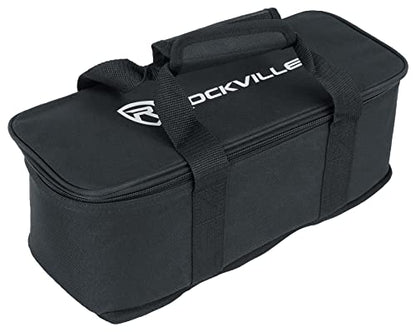 Rockville MINI RF BAG Carry Case for 5 MINI RF or IR Lights, Padded Interior, Adjustable Dividers, Perfect for Transport & Storage