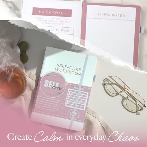 Planners with Purpose Self-Care Planner for Women - Wellness & Mindfulness Journal with Guided Prompts, Self Love & Gratitude Exercises - Daily Reflection & Goal Setting Notebook - Aesthetic Hardcover A5 (white)