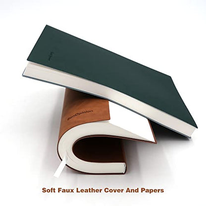 Large Lined Notebook Journal for Writing, Soft Faux Leather Cover, 100GSM Papers, 320 Pages, A4 8.4x11.4 inches Note Book for Work Men Business (Brown,Ruled) - color: Brown,Ruled