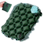 Sekey Inflatable Seat Cushion with Press Valve -2in Thick Airplane Seat Cushion, Ultra Portable & Lightweight, for Long Flights, Stadium, Camping, Office, Car Travel-Forest Green