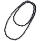 Beaded Necklace Hand Knotted for Woman - color: Black Agate