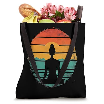 Vintage Meditation Tote Bag