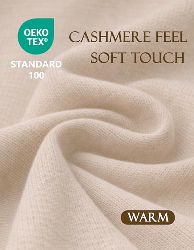 PULI Womens Large Cross Front Poncho Sweater Wrap Topper Knitted Elegant Shawls Cape for Fall Winter - color: 1-beige