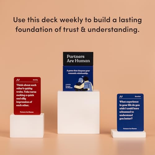 Partners are Human | 140 Conversation Cards to Help Deepen Romantic Relationships | Card Game for Bonding & Communication | Therapy for Adults - style: Partners Are Human