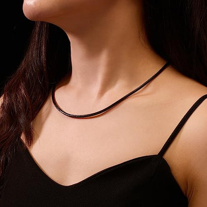Leather Necklace for Men Women with Solid 925 Sterling Silver Lobster Clasp 3mm Black/Brown/LightBrown/Red Leather Necklace Cord 16/18/20/22/24/26/30 Inches - size: 30, style: Black Leather Cord Necklace 3mm