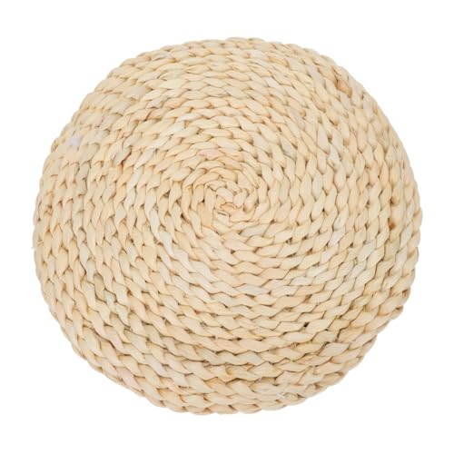 SOLUSTRE Handmade Corn Bran Seat Mat Eco-Friendly Meditation Pad Decorative Yoga Mat for Home