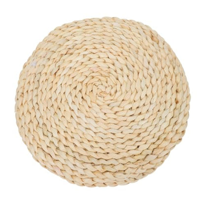 SOLUSTRE Handmade Corn Bran Seat Mat Eco-Friendly Meditation Pad Decorative Yoga Mat for Home