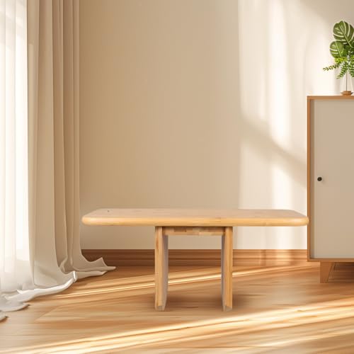 Meditation Bench Stool for Prayer and Yoga, Portable Ergonomic Wooden Sitting Bench with Comfortable Support for Adults, Compact Seat for Meditation and Zen Practice