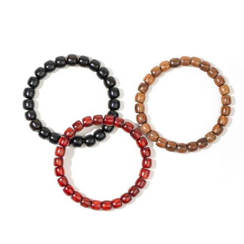 Bracelets Wooden Beaded Bracelet Bangle for Men and Women Elastic Friendship Bracelets Jewelry Gifts