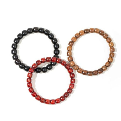 Bracelets Wooden Beaded Bracelet Bangle for Men and Women Elastic Friendship Bracelets Jewelry Gifts
