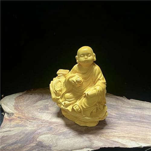 antique monks, wood statue decoration, zen meditation, tree sculpture decoration, living room, spa and yoga room, centerpiece book, living room, bedroom decor