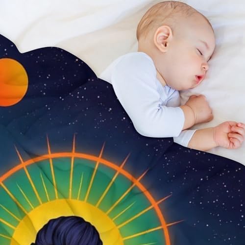 Yoga Meditation Chakra Print Throw Blanket, Soft Flannel Fuzzy Cozy Warm Blanket for Couch Bed Sofa Home Decor, 40"x50" - size: 40*50 in