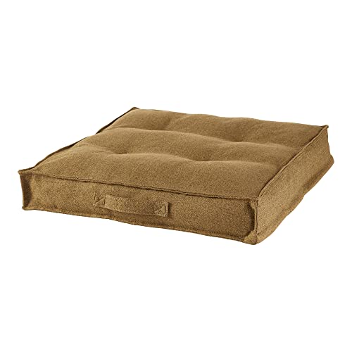 Square Tufted Floor Pillow with Removable Cover, Moss, Small (24") - color: Moss, size: Small (24")