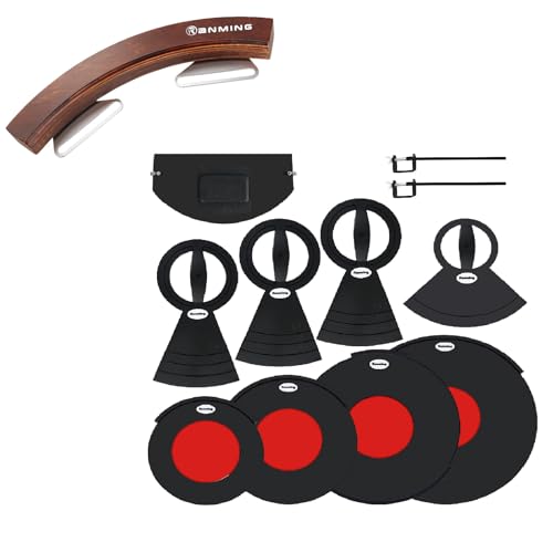 RANMING Click Percussion Wood Block with Drum Mute Pads